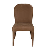 NOIR Georgia Dining Chair Orris Brown Leather