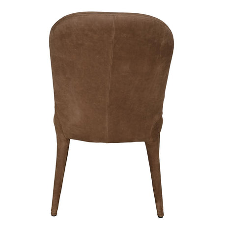 NOIR Georgia Dining Chair Orris Brown Leather
