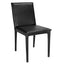 NOIR Newton Dining Chair Ebony Black Leather