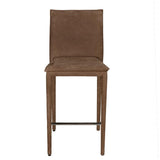 NOIR Newton Counter Chair Orris Brown Leather