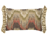 Schumacher Ruby 18" x 12" Elio Flamestitch Pillow