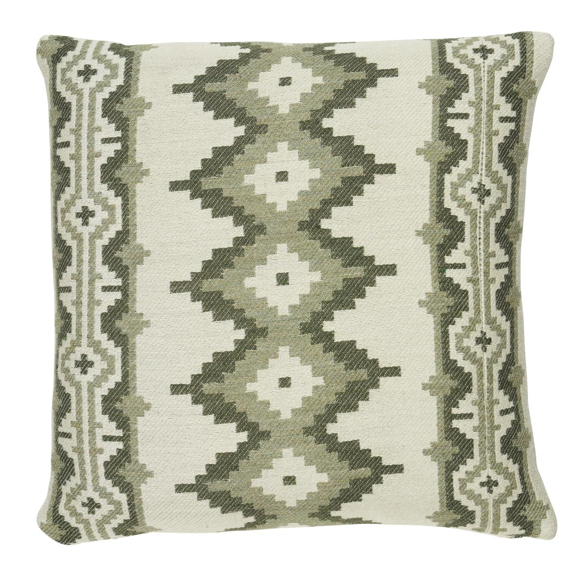 Schumacher Green 18" x 18" Pathway Pillow
