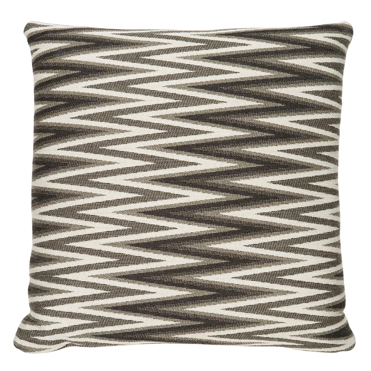 Schumacher Green 22" x 22" Wedge Weave Pillow