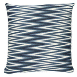 Schumacher Blue 22" x 22" Wedge Weave Pillow