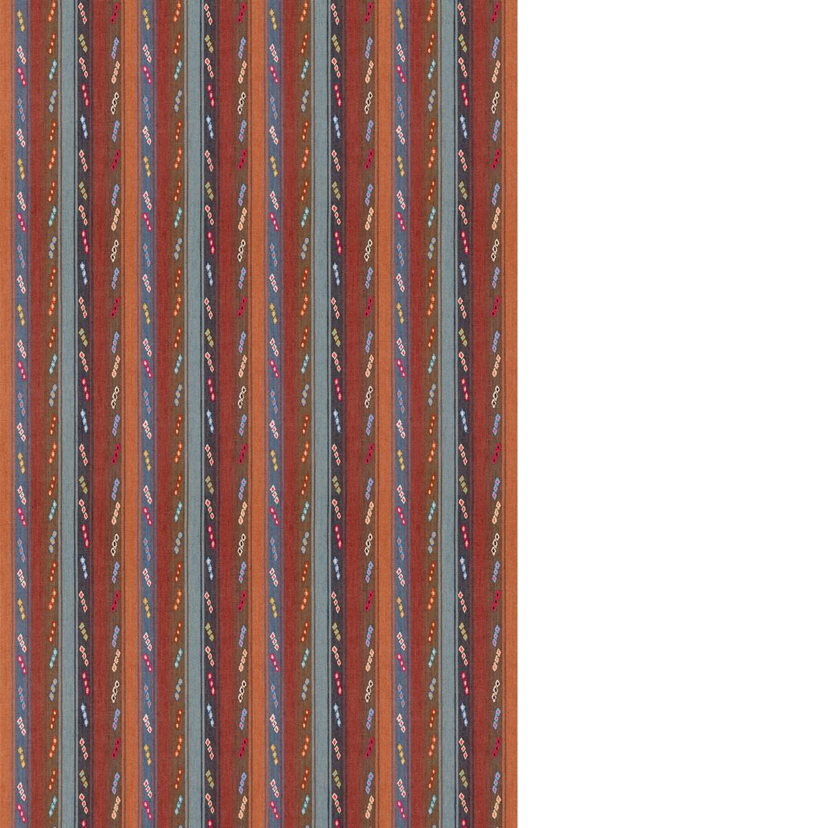 G P & J Baker TIP TOE INDIGO/CHOCOLATE Fabric