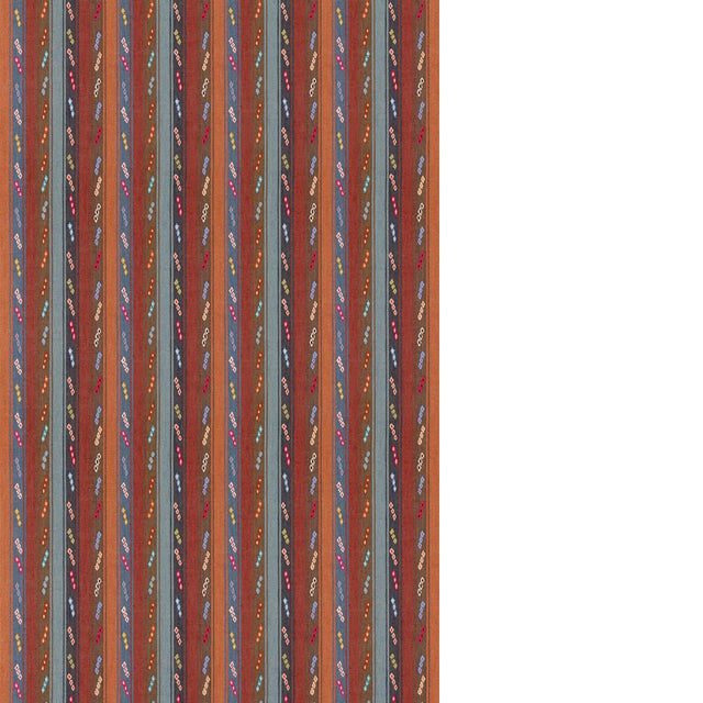 G P & J Baker TIP TOE INDIGO/CHOCOLATE Fabric