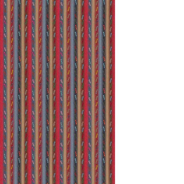 G P & J Baker TIP TOE CRIMSON/BLUE Fabric