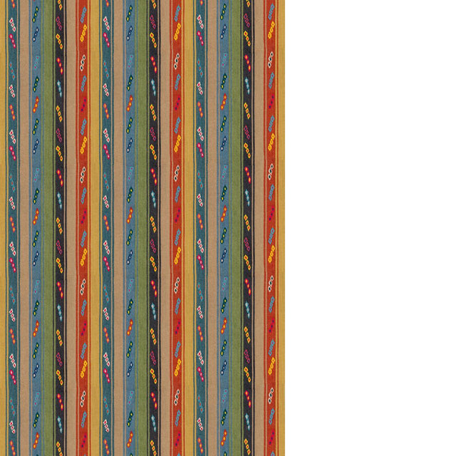 G P & J Baker TIP TOE TEAL/SPICE Fabric