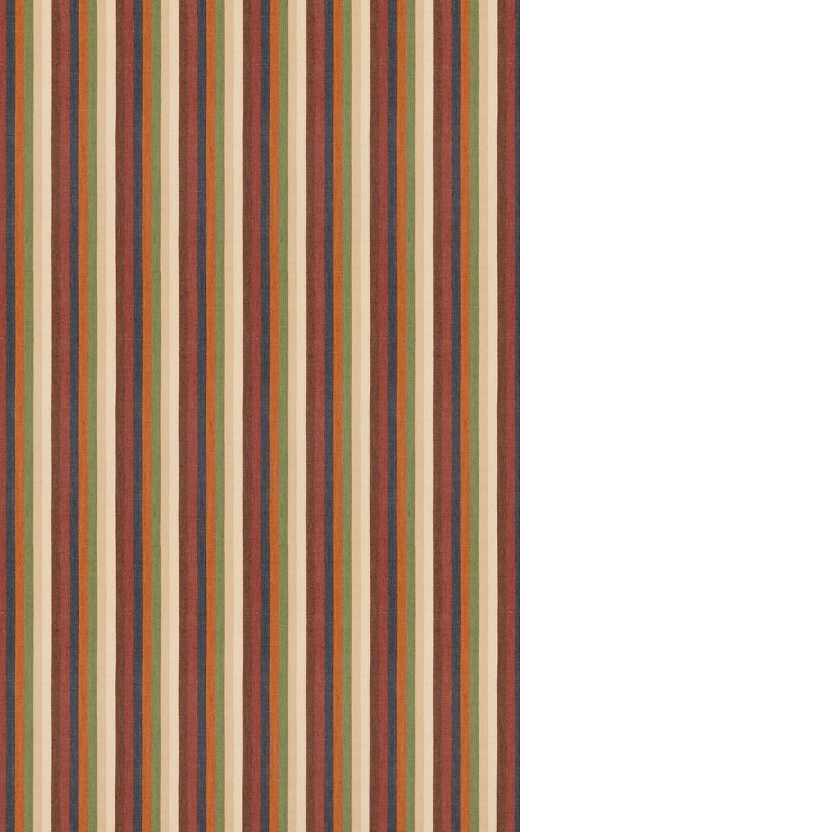 G P & J Baker TIM'S RUG INDIGO/CHOCOLATE Fabric