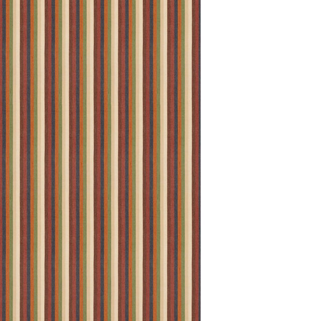 G P & J Baker TIM'S RUG INDIGO/CHOCOLATE Fabric