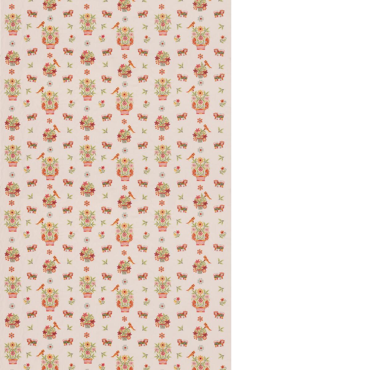 G P & J Baker ROAR STITCH GREEN Fabric