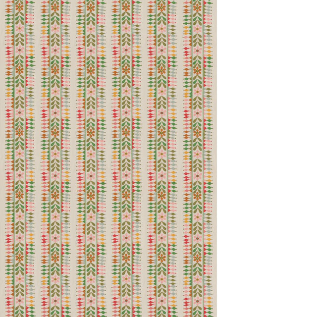 G P & J Baker FLOWER POT GREEN Fabric