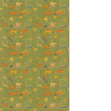 G P & J Baker NOAH'S ARK GREEN Fabric