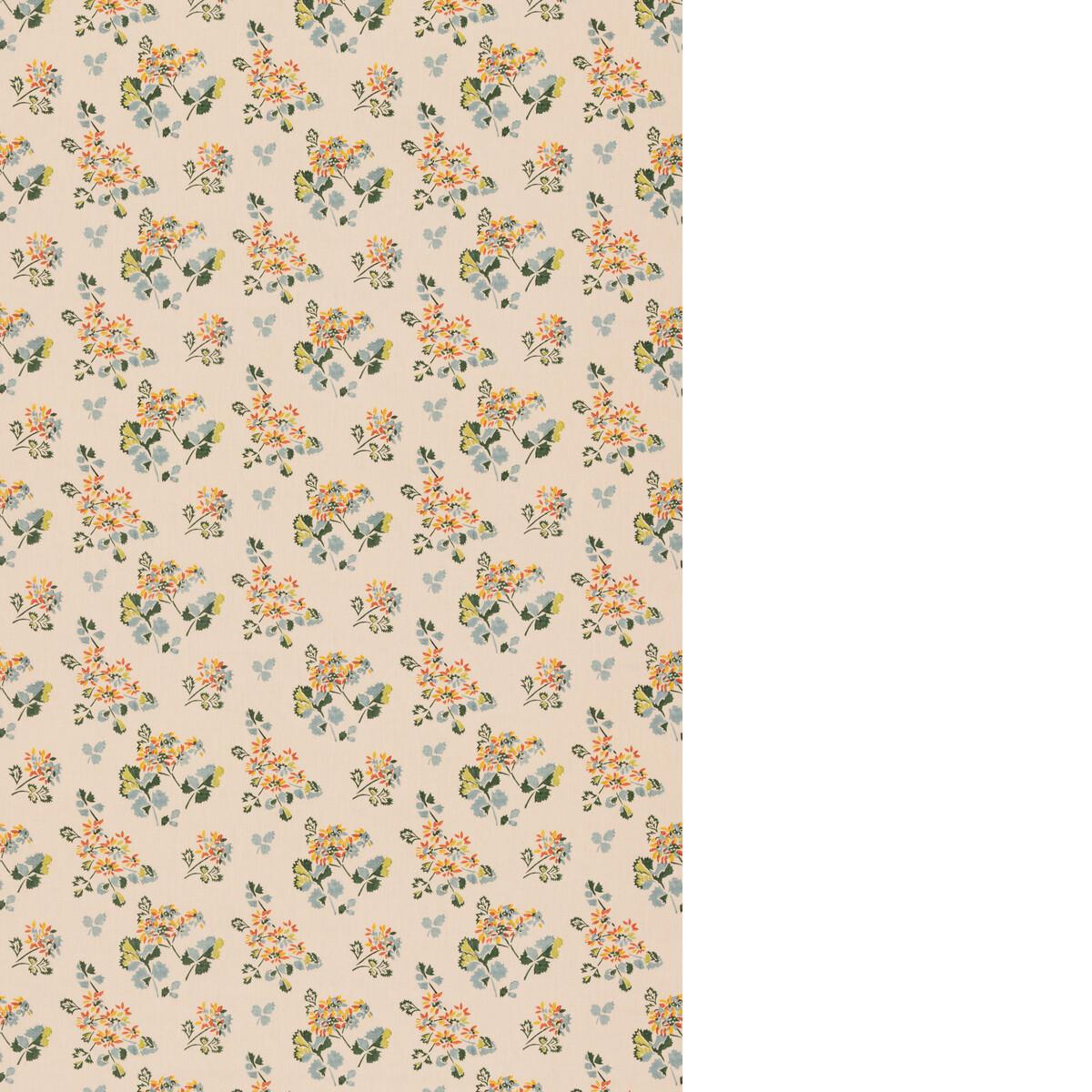 G P & J Baker FOREST FLOWER TEAL/SPICE Fabric
