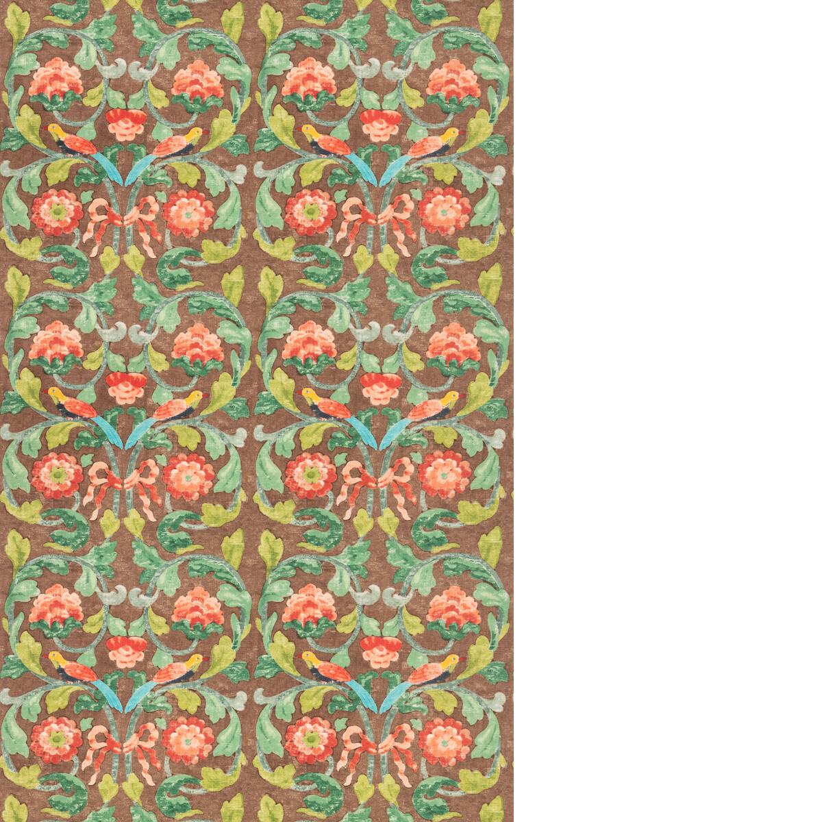 G P & J Baker TUDOR ROSE CHOCOLATE Fabric