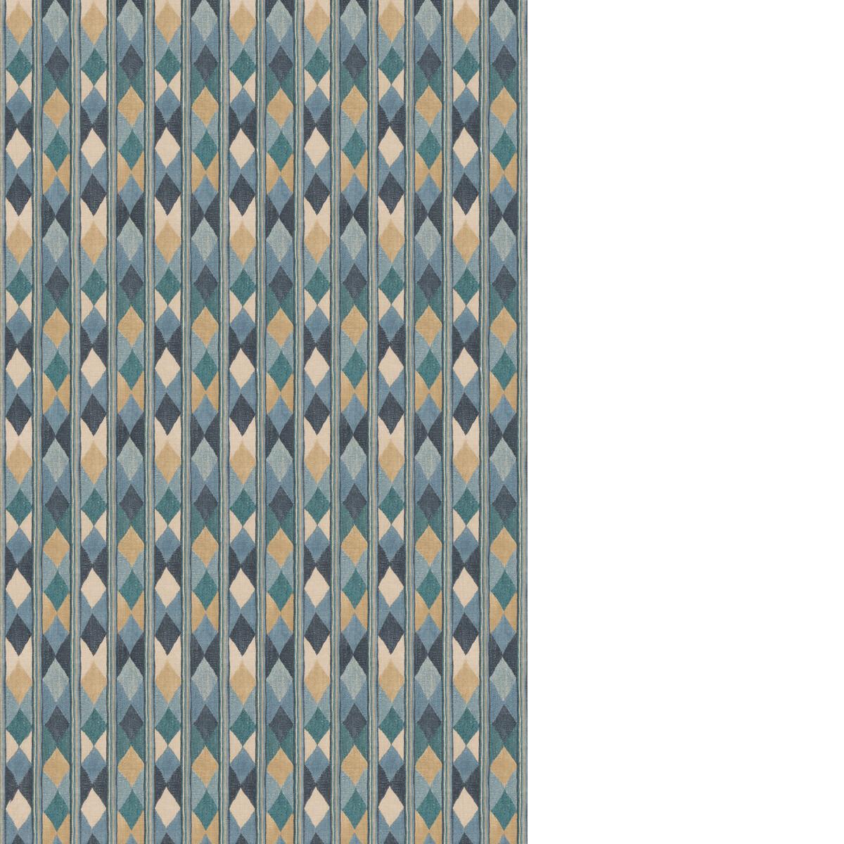 G P & J Baker COMPASS BLUE Fabric