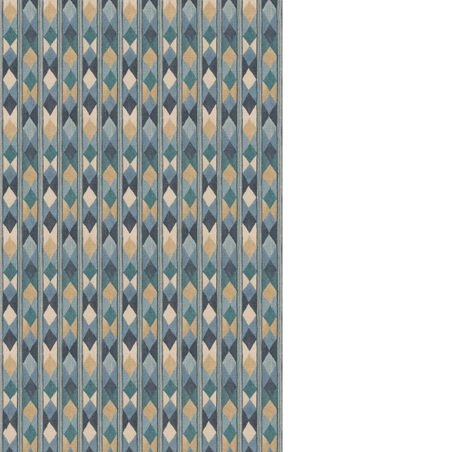 G P & J Baker COMPASS BLUE Fabric
