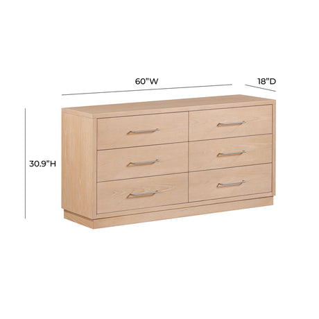 TOV Marlow 6-Drawer Wood Dresser