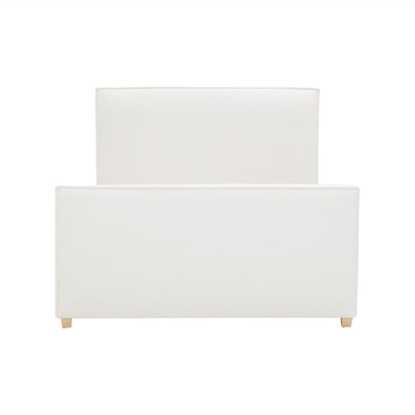 TOV Bristol Park Ivory Contract-Grade Fabric Upholstered Bed Queen