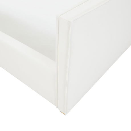 TOV Bristol Park Ivory Contract-Grade Fabric Upholstered Bed Queen
