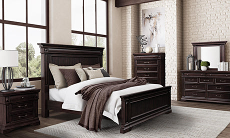 TOV Stamford Wooden Upholstered Bed Queen