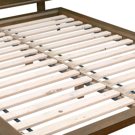 TOV Emery Walnut Wood Platform Bed Queen