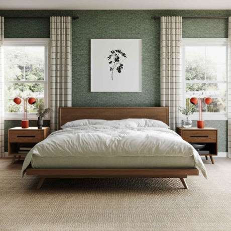TOV Emery Walnut Wood Platform Bed King