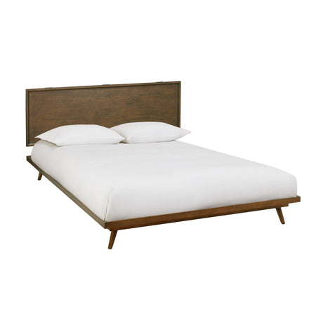 TOV Emery Walnut Wood Platform Bed King