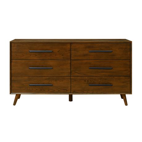 TOV Emery 62" Walnut 6-Drawer Dresser