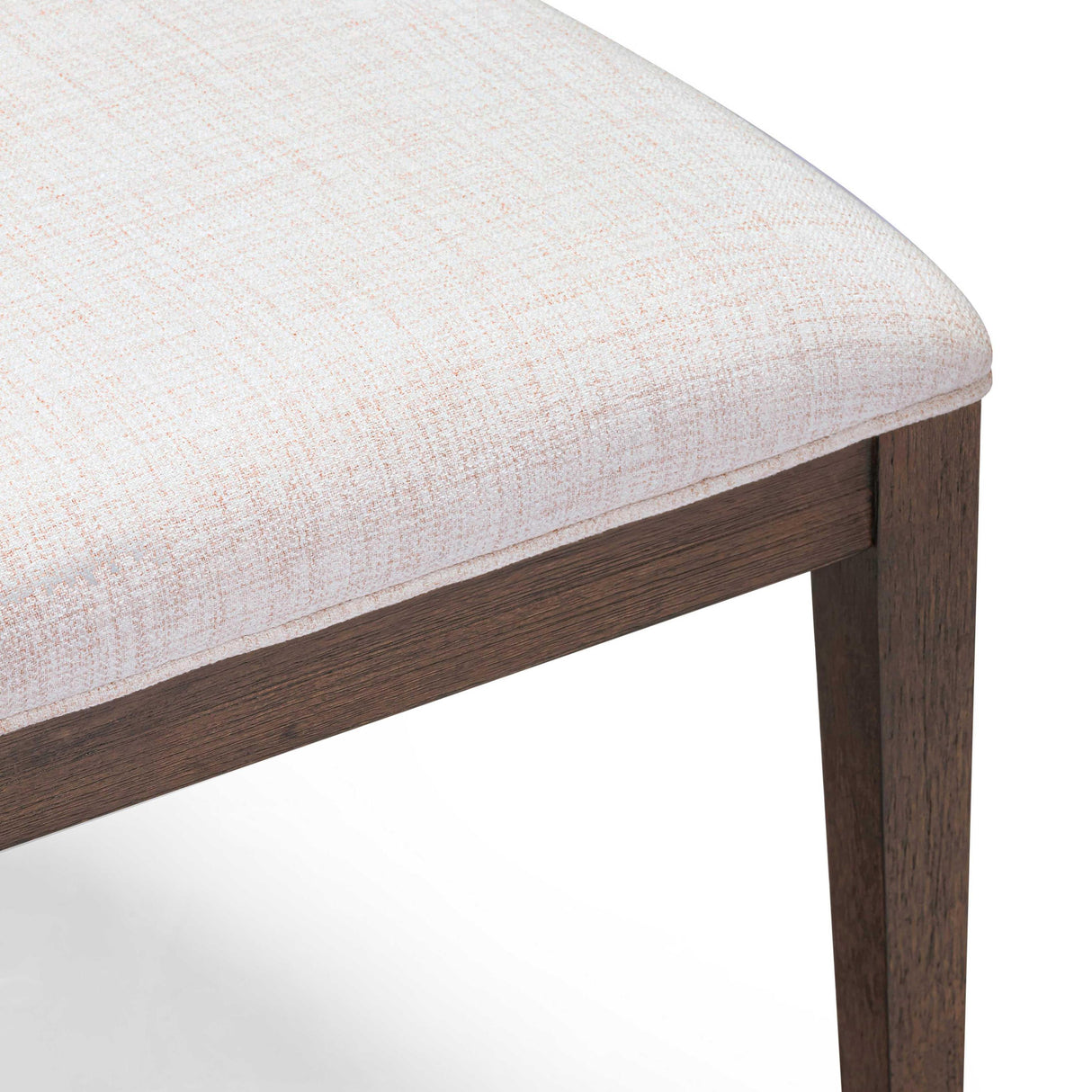 TOV Mila Dark Brown and Beige Performance Fabric Dining Chair - Set of 2