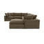 TOV Cali 7-Piece Chocolate Brown Performance Velvet Large Chaise Sectional