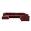 TOV Willow 7-Piece Performance Velvet Modular Large Chaise Sectional
