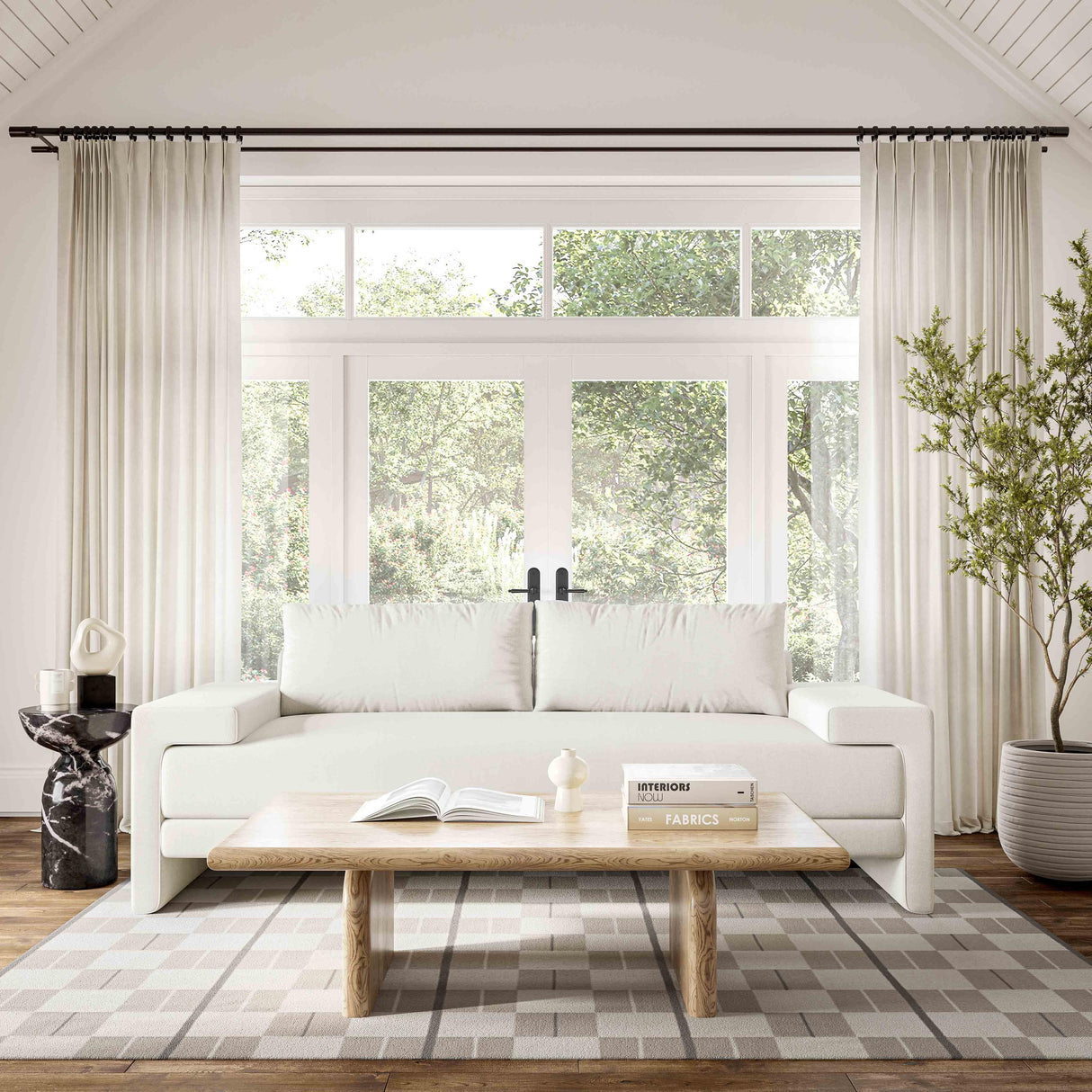 TOV Maeve 91" Contract-Grade Fabric Sofa