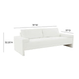 TOV Maeve 91" Contract-Grade Fabric Sofa