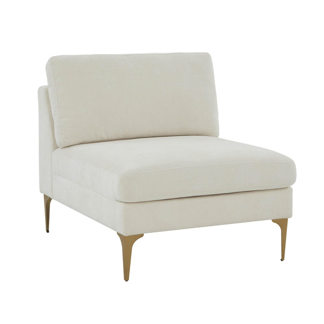 TOV Serena Performance Velvet Modular Armless Chair