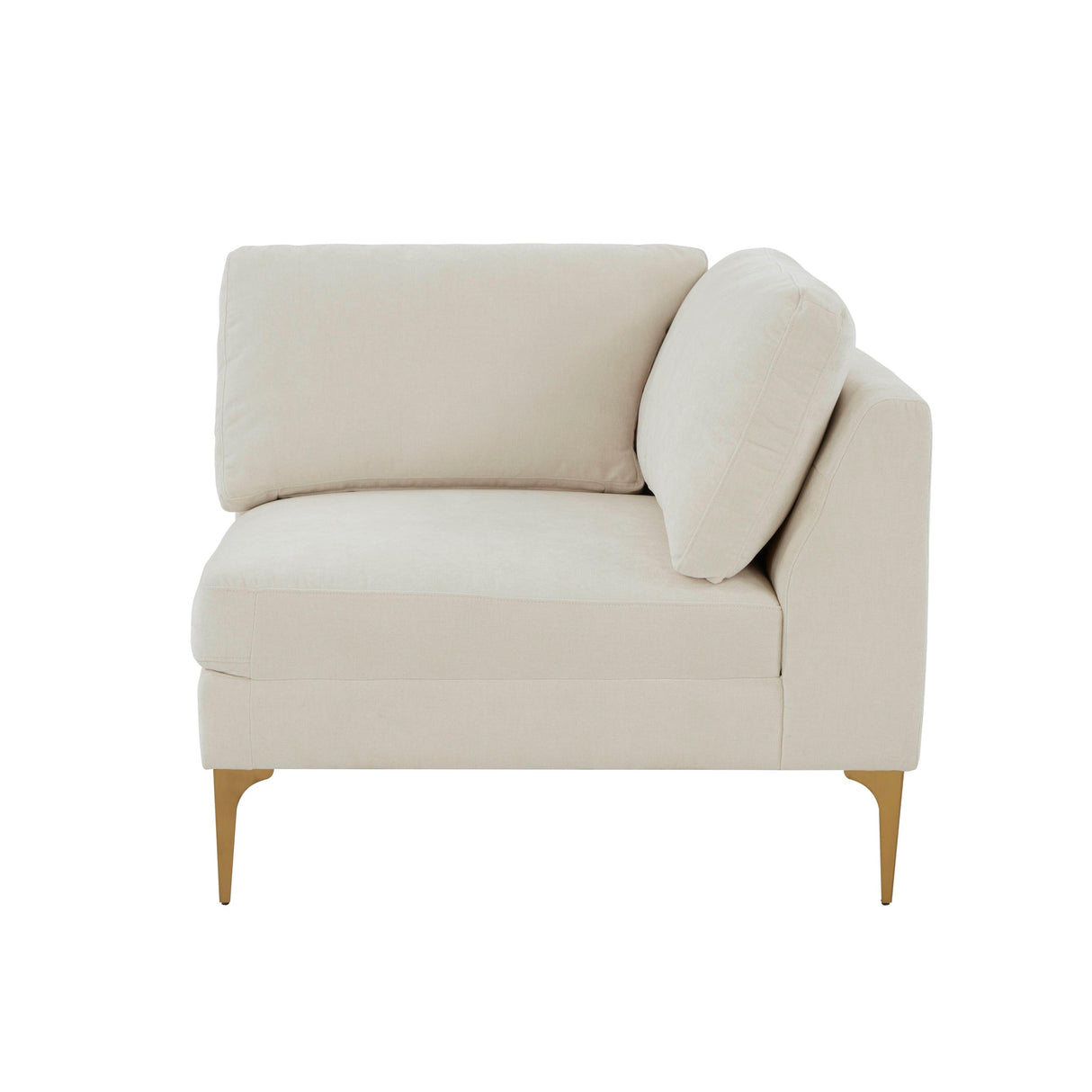 TOV Serena Performance Velvet Modular Armless Chair