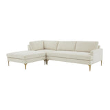 TOV Serena 3-Piece Performance Velvet Chaise Sectional