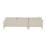 TOV Serena 3-Piece Performance Velvet Chaise Sectional