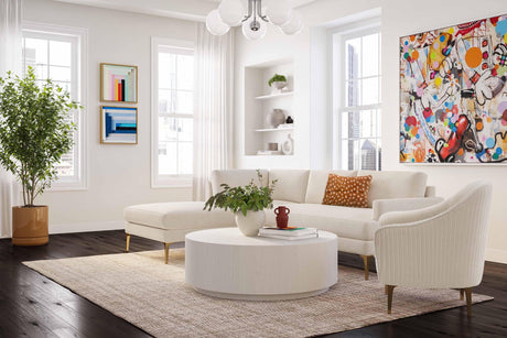 TOV Serena 3-Piece Performance Velvet Chaise Sectional