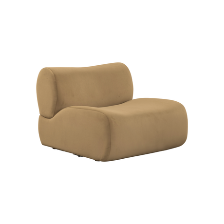 TOV Zenith Latte Brown Performance Velvet Armless Chair