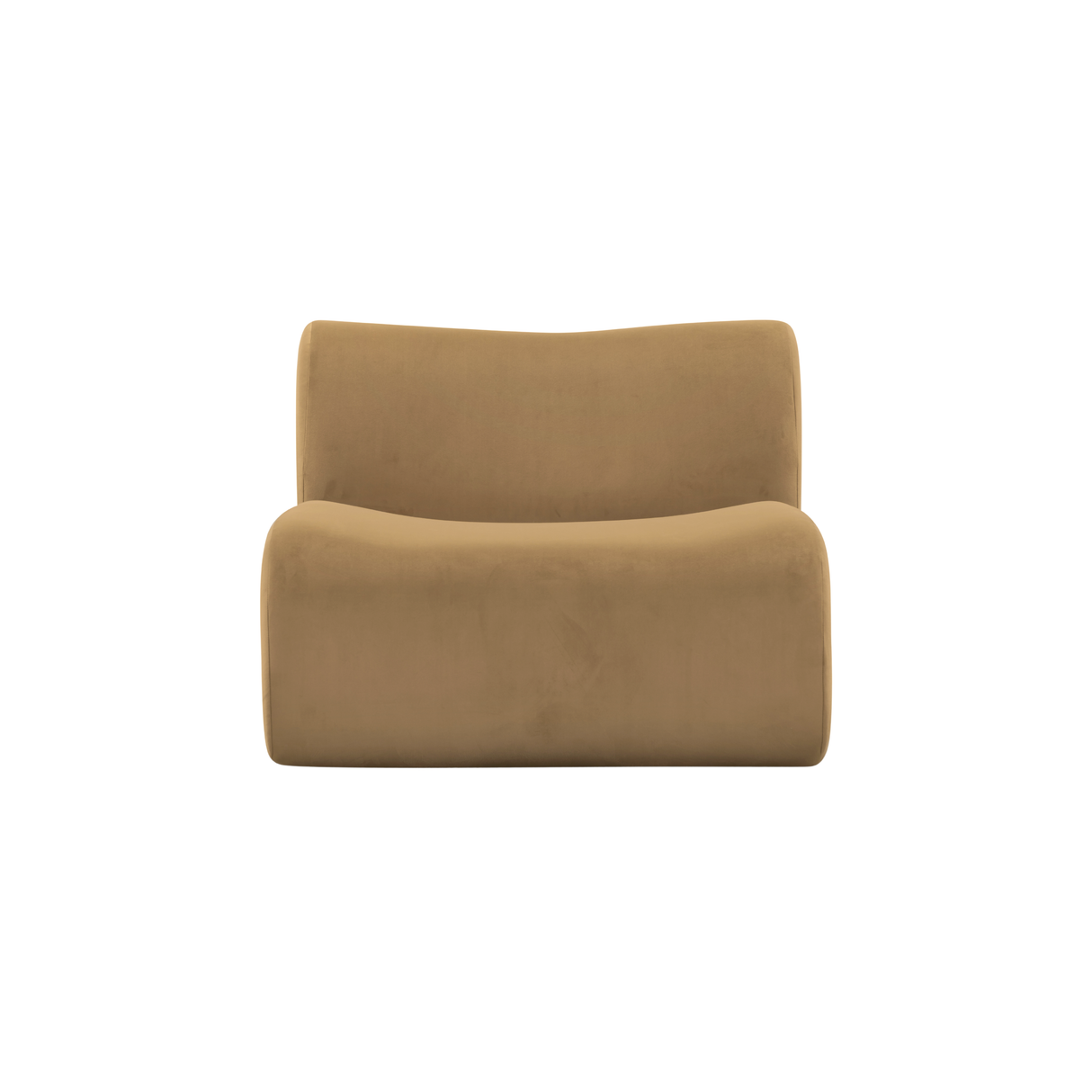 TOV Zenith Latte Brown Performance Velvet Armless Chair