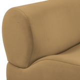 TOV Zenith Latte Brown Performance Velvet Armless Chair