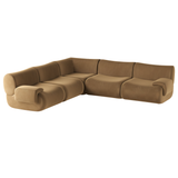 TOV Zenith 5-Piece Latte Brown Performance Velvet Modular L-Sectional