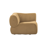 TOV Zenith Latte Brown Performance Velvet Corner Wedge