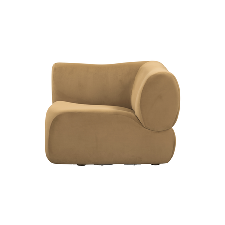 TOV Zenith Latte Brown Performance Velvet Corner Wedge