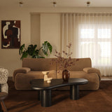 TOV Zenith 80" Latte Brown Performance Velvet Modular Loveseat