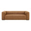 TOV Aurora 90" Brown Leather Sofa