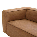 TOV Aurora 90" Brown Leather Sofa