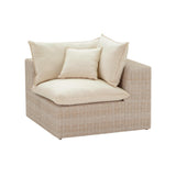 TOV Cali Natural Wicker Outdoor Corner Chair