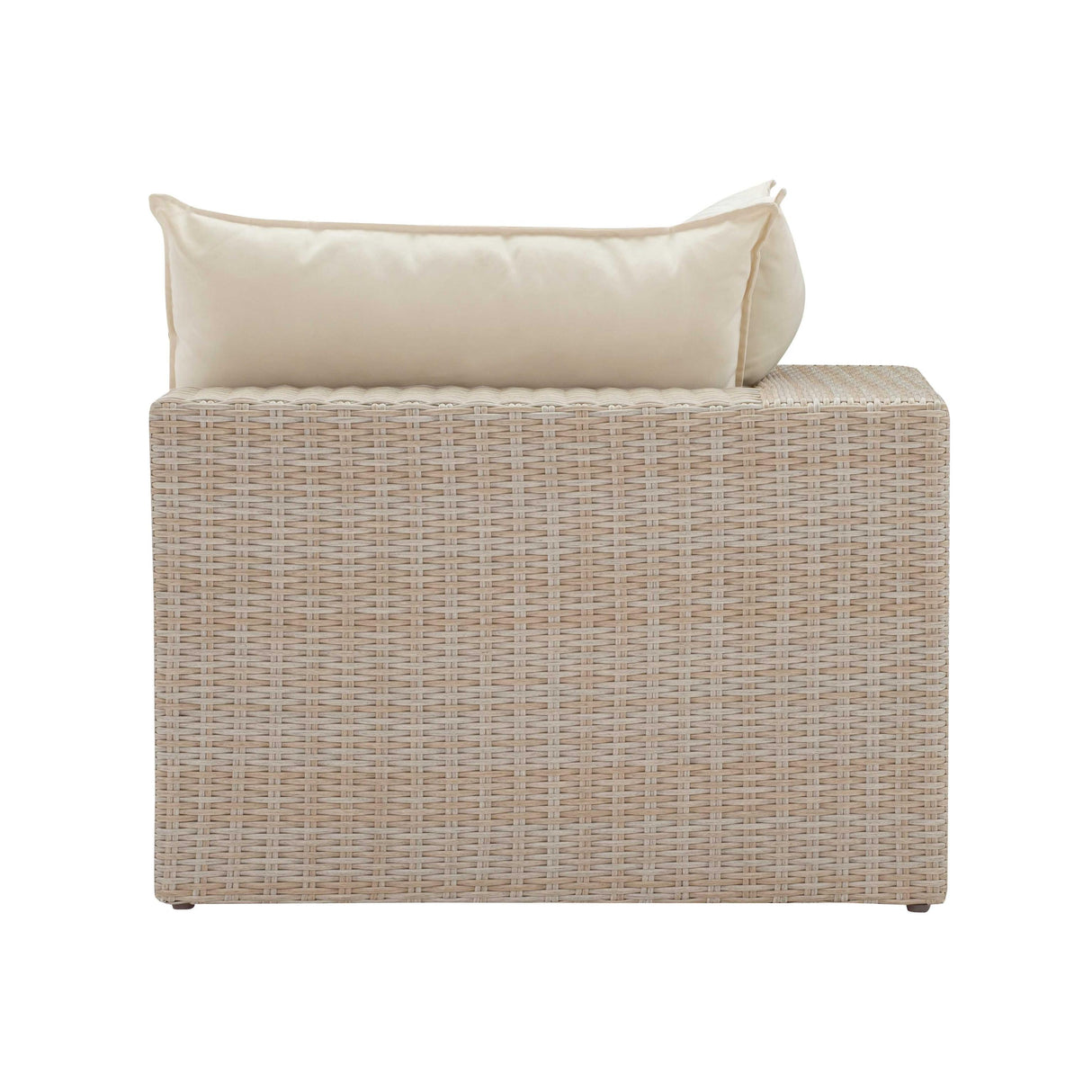 TOV Cali Natural Wicker Outdoor Corner Chair